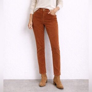 Patagonia Women’s Size 27 Corduroy Pants Rust Brown Organic Cotton Straight Leg